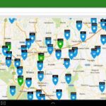 App di Ecomotori.net per individuare i distributori di carburanti ecologici.