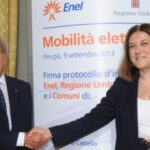Mobilità elettrica, protocollo Enel, Regione Umbria e 13 Comuni