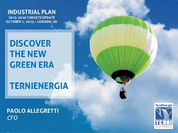 Ternienergia: il CDA approva emissione prestito obbligazionario