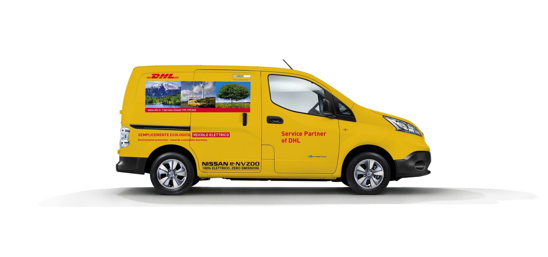 Mobilità elettrica, partnership Nissan Dhl Express