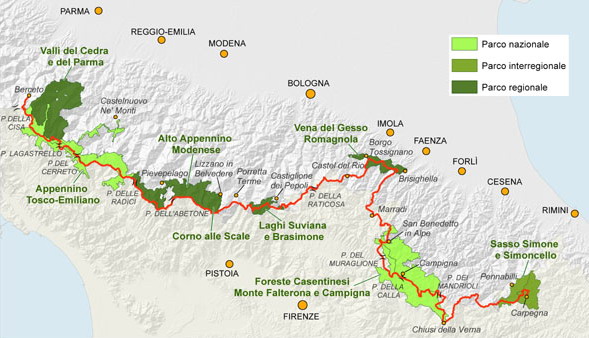 Turismo sostenibile, Alta Via dei Parchi dell'Emilia-Romagna, premio